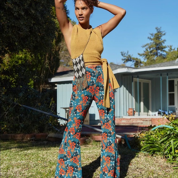 Free People Pants - F. P. Can’t Take My Eyes Off Of You Flare Pants